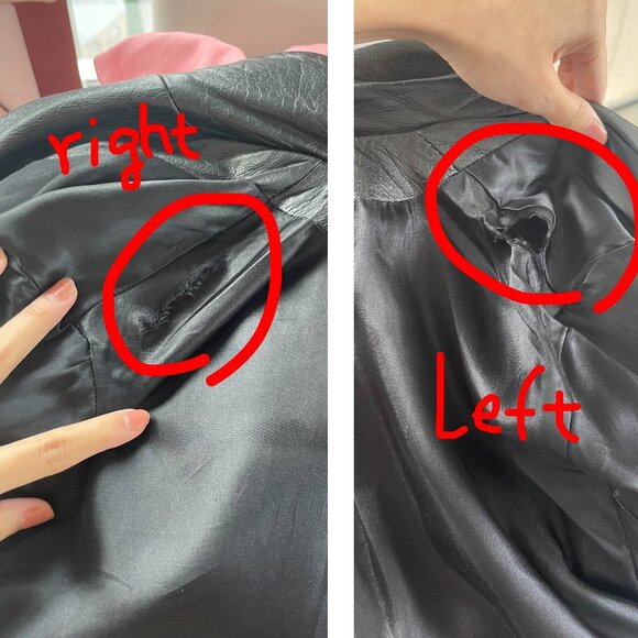 Vintage Black Leather Blazer: 90s Retro Jacket - Picture 10 of 11